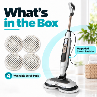 Steam Mop & Upgraded Steam Scrubber, 302°F High Temp Chemical-Free Floor Cleaner