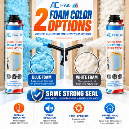 Closed Cell Spray Foam Insulation Kit | IF930 Quick Coat Expanding Foam with Gun & Nozzles