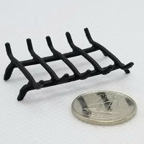 Fire Grate - Black - 1/12 Scale Dollhouse Miniature