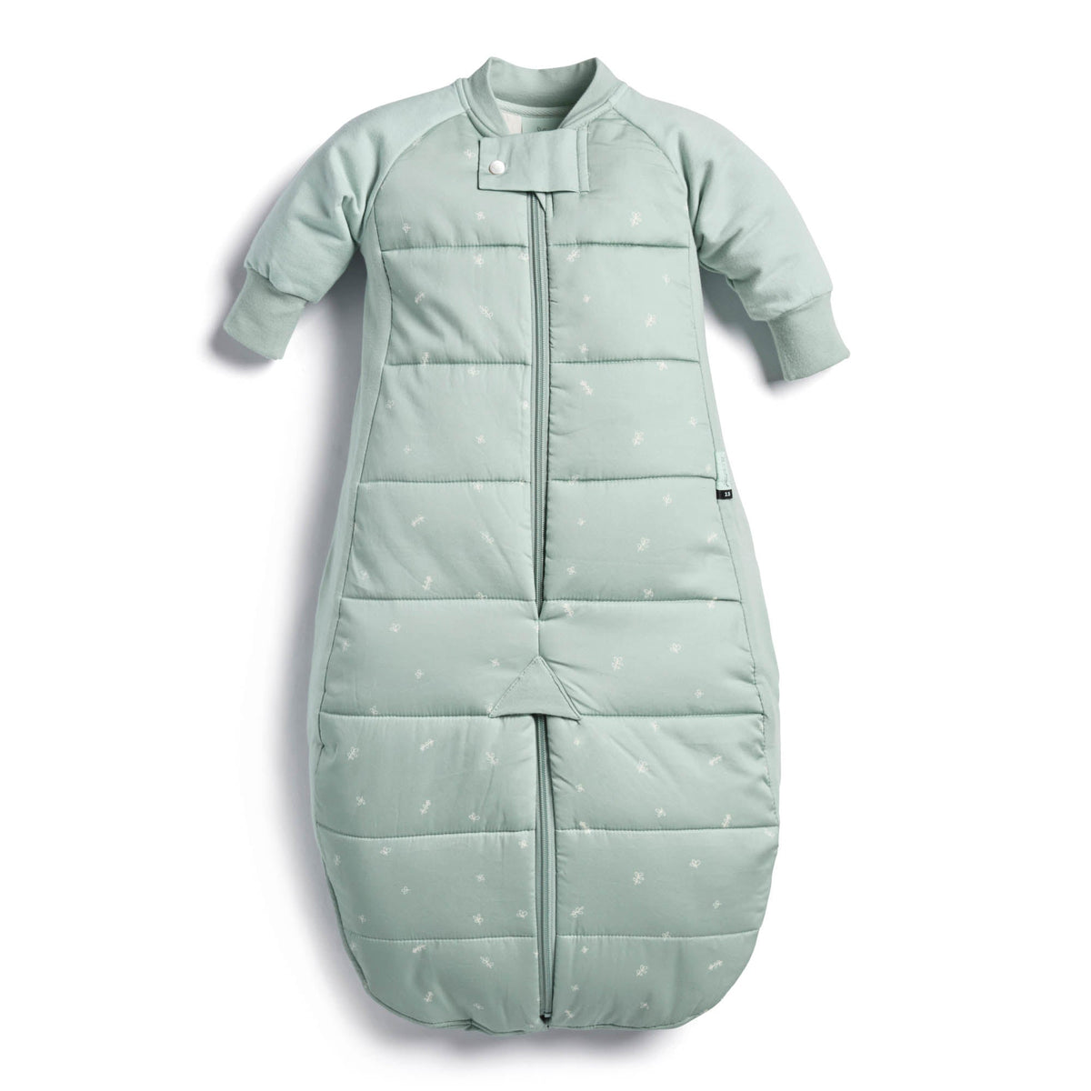 ergoPouch - Organic Winter Long Sleeved 2 in 1 Sleeping Suit Bag - Sage 2.5 TOG
