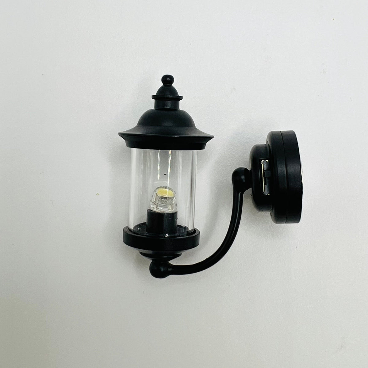 LED Black Coach Lamp -  With Battery