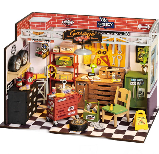 Garage Workshop DIY Miniature House Kit