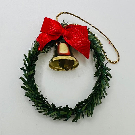 Christmas Wreath - Red Ribbon - 1/12 Scale Dollhouse Miniature