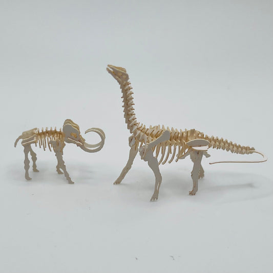 Diplodocus and Mammoth Skeletons - Miniature
