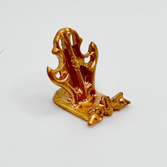 Gold Plate Holder - 1/12 Scale Dollhouse Miniature