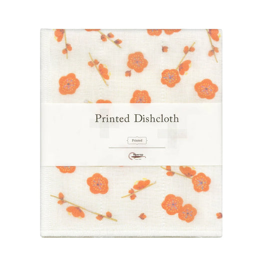 Nawrap Printed Dishcloth - Japanese Apricot Flower