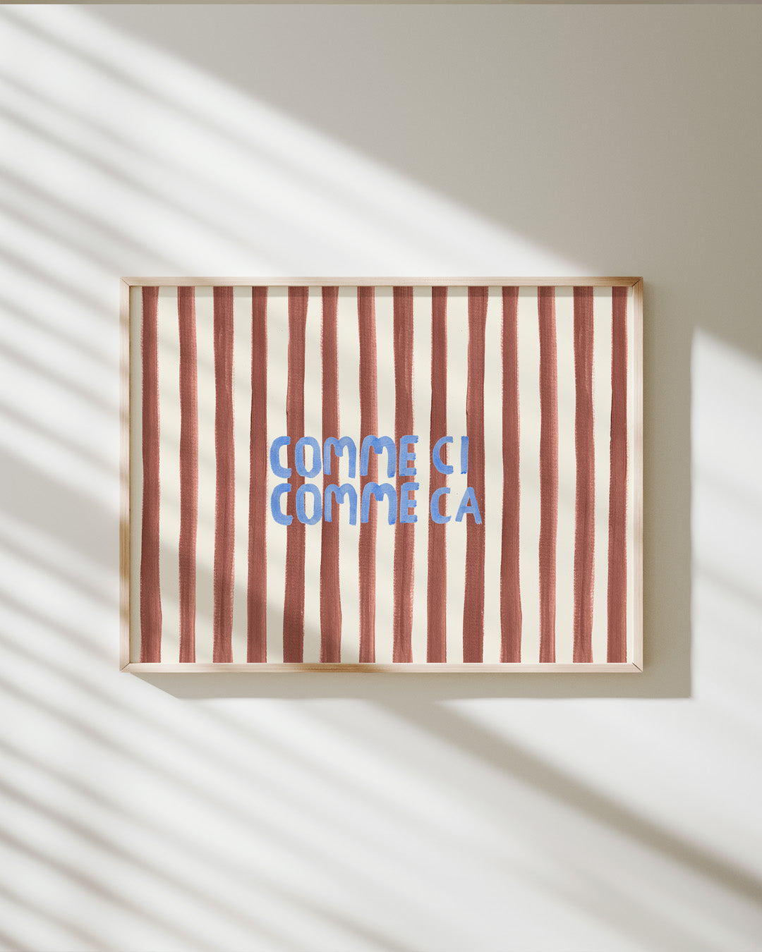 Comme Ci Comme Ca' - Word Art Print