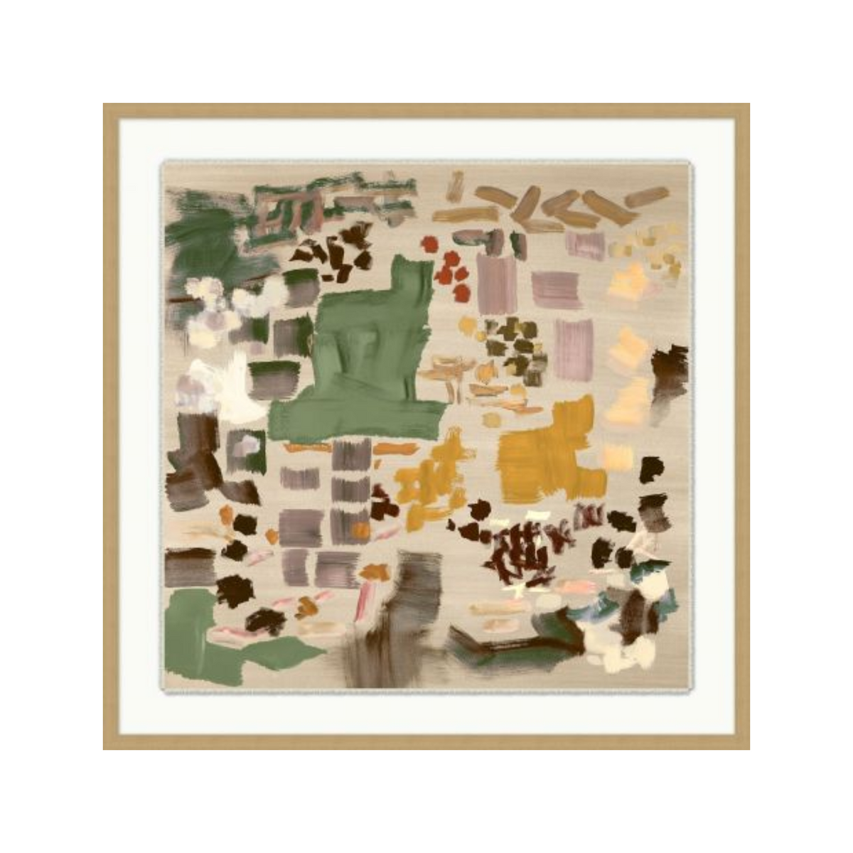 "Earth Pieces I" Framed Art Print