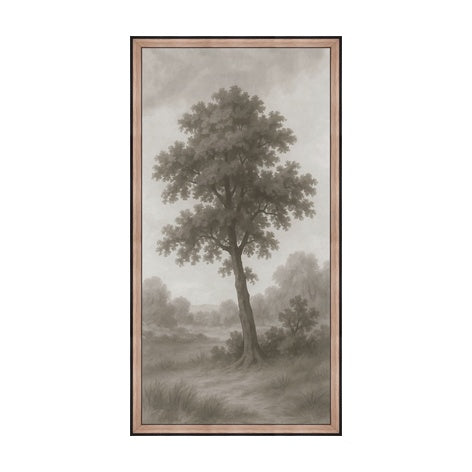 "Misty Grove II" Framed Linen Art Print