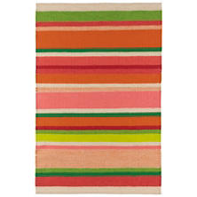 Dash & Albert - Indoor/Outdoor Rug, Seed Stitch Stripe Spring