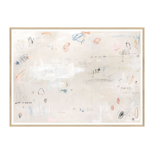 "Lively Scatters" Framed Art Print