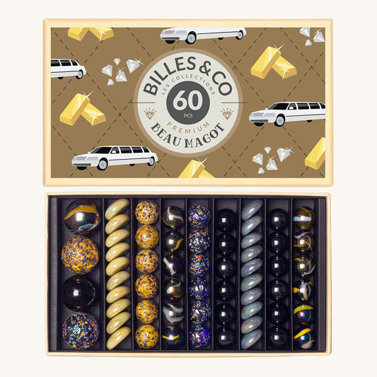 Billes & Co Beau Magot Marbles Box - 60 Pack