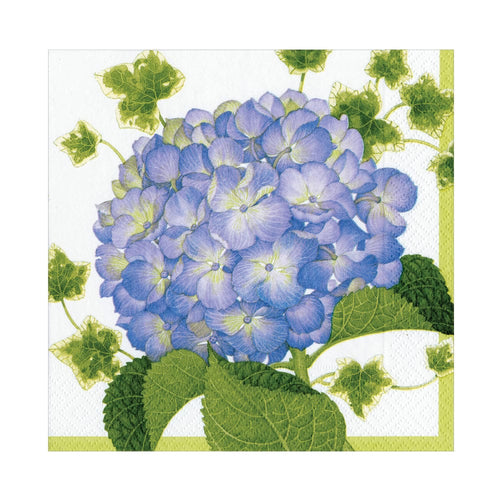 Hydrangea Recycled Luncheon Napkin - Caspari