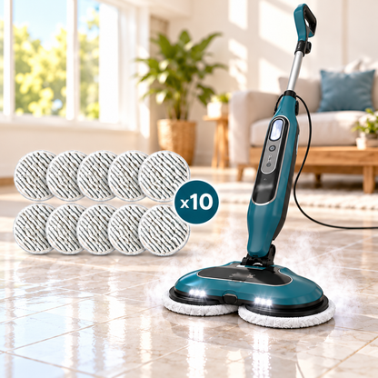 Steam Mop & Upgraded Steam Scrubber, 302°F High Temp Chemical-Free Floor Cleaner