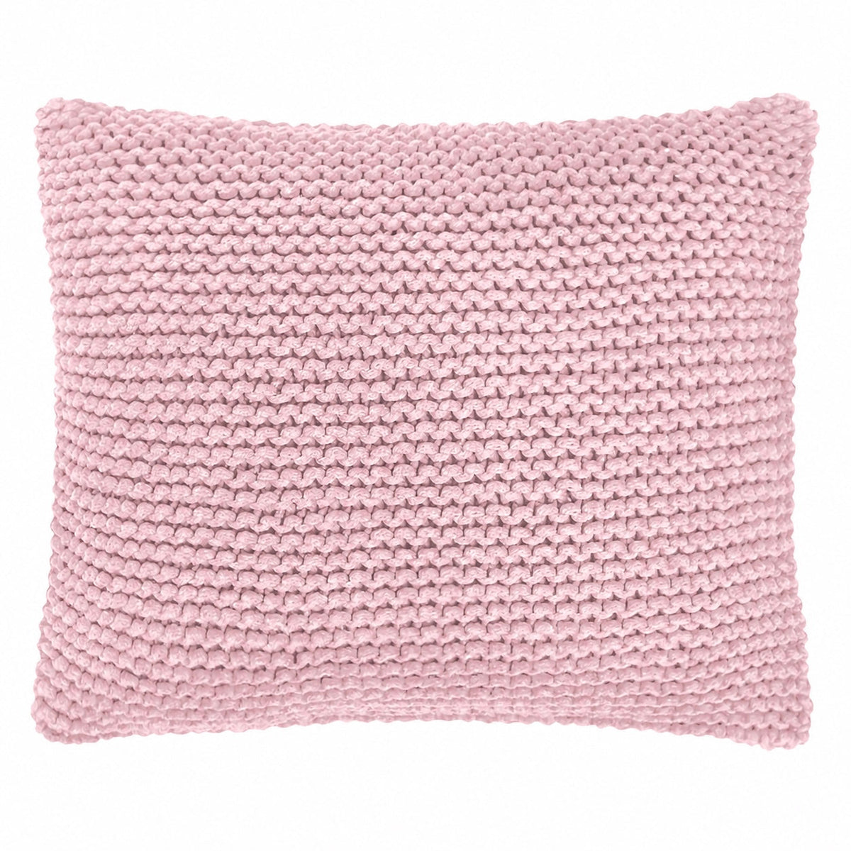 Knitted Square Cushion | POWDER PINK