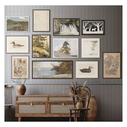 "Cliffside Pine" Framed Art Print
