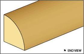 Basswood - Trim - 1/16" Quarter Round