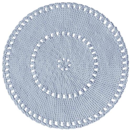 Crochet BOHO Rug | BABY BLUE