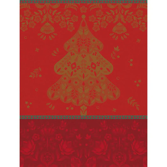 Le Jacquard Francais Tea Towel - Féerie - Sucre d'Orge (Red)